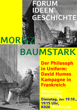 Plakat zum Vortrag von Dr. Moritz Baumstark