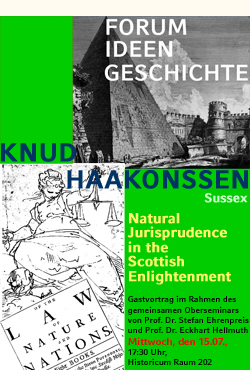 Plakat zum Vortrag von Prof. Knud Haakonssen