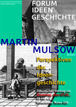 Plakat zum Gastvortrag von Prof. Dr. Martin Mulsow
