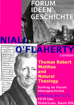 Plakat zum Vortrag von Niall O'Flaherty (M.Schmidt)