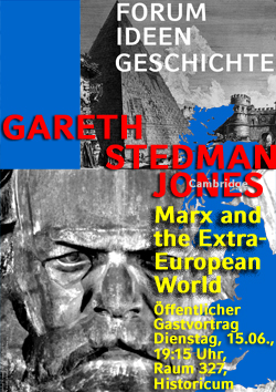 Plakat zum Gastvortrag von Prof. Dr. Stedman Jones