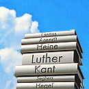 Der moderne Buchdruck, Detail (Bild: Lienhard Schulz, Scholz&Friends, CC Wikimedia, bearb MSchmidt)